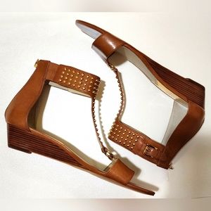 Michael Kors Studded Wedge Sandals